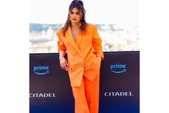 Priyanka Chopra Raises Temperature In An Orange Suit During 'Citadel' Event In Rome