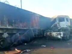 बाड़मेर में भयानक हादसा! टक्कर के बाद दो ट्रेलरों में लगी भीषण आग, तीन लोग जिंदा जले