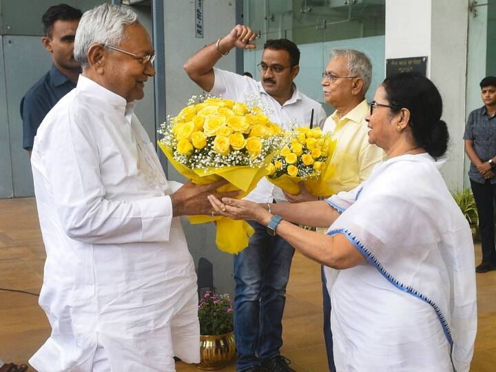 बिहार के मुख्यमंत्री नीतीश कुमार ने सोमवार (24 अप्रैल) को पश्चिम बंगाल की मुख्यमंत्री ममता बनर्जी से मुलाकात की और उन्होंने विपक्षी दलों का गठबंधन बनाने की वकालत की. दोनों क्षेत्रीय नेताओं ने 2024 के लोकसभा चुनाव के लिए मिलकर तैयारी करने की जरूरत पर जोर दिया.