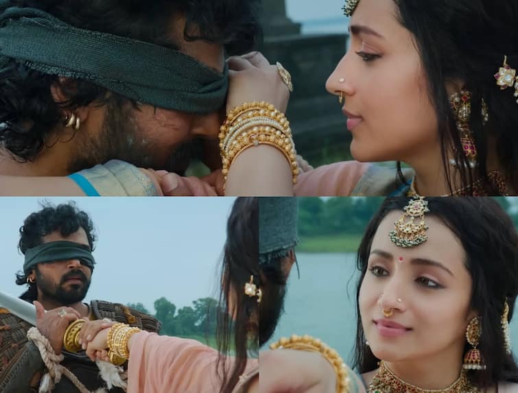 Ponniyin Selvan 2 Promo Karthi Trisha PS 2 Promo Video Watch Ponniyin Selvan 2 Promo: மணிரத்னம் மேஜிக்... வந்தியத்தேவன் - குந்தவை காதல் காட்சி க்ளிம்ப்ஸ்... வெளியான வீடியோ!