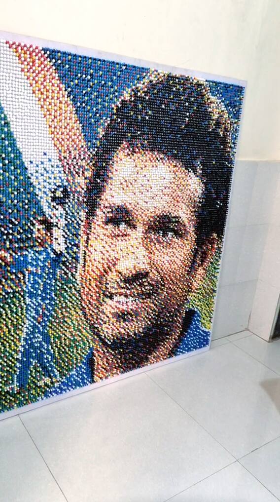 सचिन तेंडुलकरला चाहत्याकडून अनोखी मानवंदना!