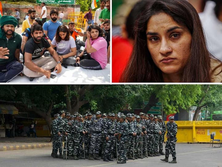 India's top wrestlers resumed their protest after three months at Delhi's Jantar Mantar against WFI chief for allegedly sexually assaulting women wrestlers.