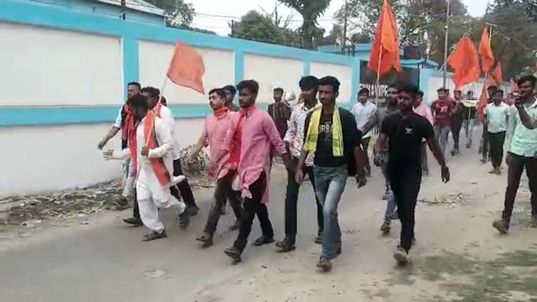 ABVP Gheroes SP Office As A Mark Of Protest Of Kaliaganj Minor Murder ABVP SP Office Gherao:কালিয়াগঞ্জকাণ্ডের প্রতিবাদে রায়গঞ্জে এসপি অফিস ঘেরাও এবিভিপির