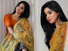 Divya bharathi : 'பாவாடை தாவணில பார்த்த பளபளன்னு இருக்க..' திவ்யா பாரதியின் லேட்டஸ்ட் க்ளிக்ஸ்!