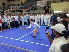 WATCH: Union Sports Minister Anurag Thakur, Noida MP Mahesh Sharma Play Pickleball During 'Saansad Khel Spardha'