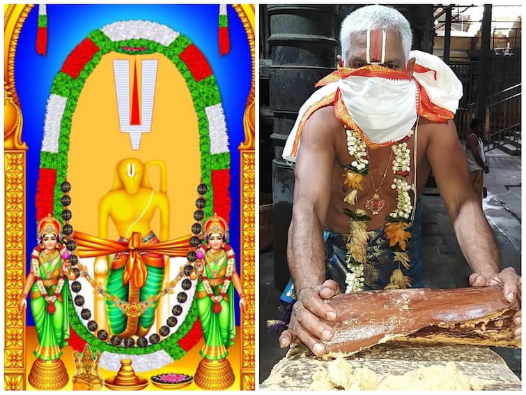 why simhadri appanna always give darshana in chandana lepana సింహాద్రి అప్పన్నకు చందనలేపనం ఇందుకే? క్షేత్ర పురాణం ఏం చెబుతోందంటే?