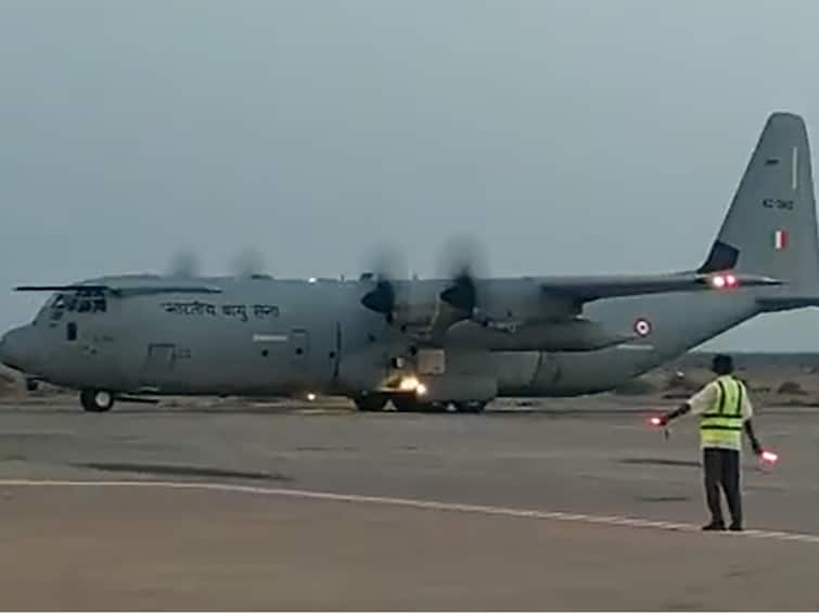 Operation Kaveri Takes To The Skies Iaf C 130j Aircraft Lands Port