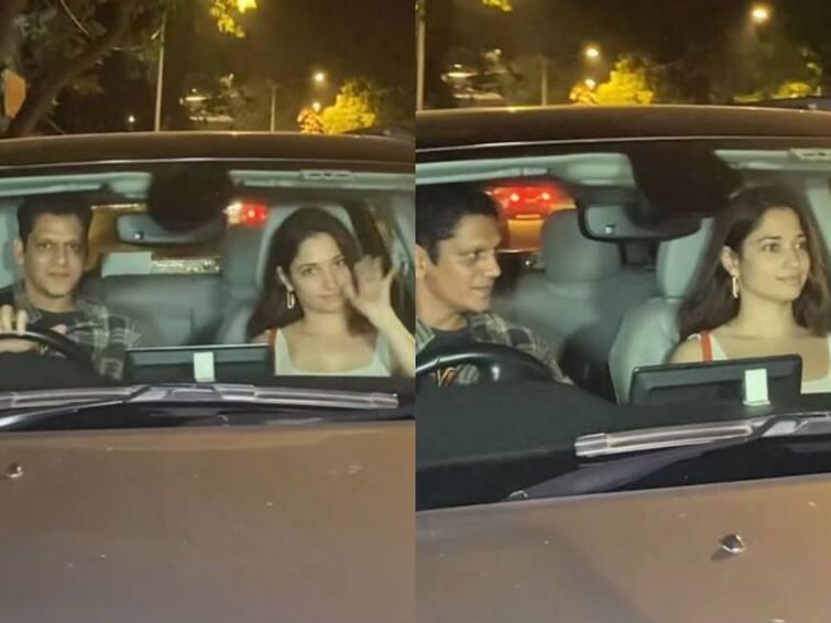 Tamannaah Bhatia spotted at Mumbai with her alleged boy friend Vijay Varma-watch video Tamannaah Bhatia: ‘லக்கா மாட்டிக்கிச்சு..’ காதலர் விஜய்யுடன் வசமாக கேமராவில் சிக்கிய தமன்னா..!