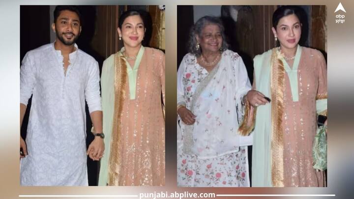 Gauhar Khan Pics: ਅਦਾਕਾਰਾ ਅਤੇ ਮਾਡਲ ਗੌਹਰ ਖਾਨ ਨੂੰ ਸੋਮਵਾਰ ਰਾਤ ਮੁੰਬਈ ਦੇ ਜੁਹੂ ਸਥਿਤ ਫਿਲਮ ਨਿਰਮਾਤਾ ਕਰੀਮ ਮੋਰਾਨੀ ਦੇ ਘਰ ਦੇਖਿਆ ਗਿਆ। ਗੌਹਰ ਦੇ ਨਾਲ ਉਸ ਦਾ ਪਤੀ ਜ਼ੈਦ ਦਰਬਾਰ ਅਤੇ ਸੱਸ ਵੀ ਨਜ਼ਰ ਆਈ।