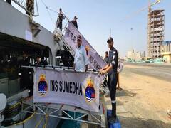India Begins Sudan Evacuation Under Operation Kaveri, First Batch Boards INS Sumedha. In Pics