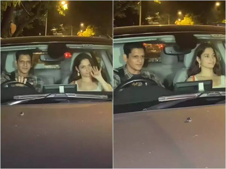 Vijay-Tamannaah: Vijay and Tamannaah went out on a dinner date, both kept blushing after seeing the camera Vijay-Tamannaah: ઈશ્ક છૂપતા નહી છુપાને સે! ડિનર ડેટ પર નીકળ્યા વિજય અને તમન્ના, કેમેરામાં થયા કેદ