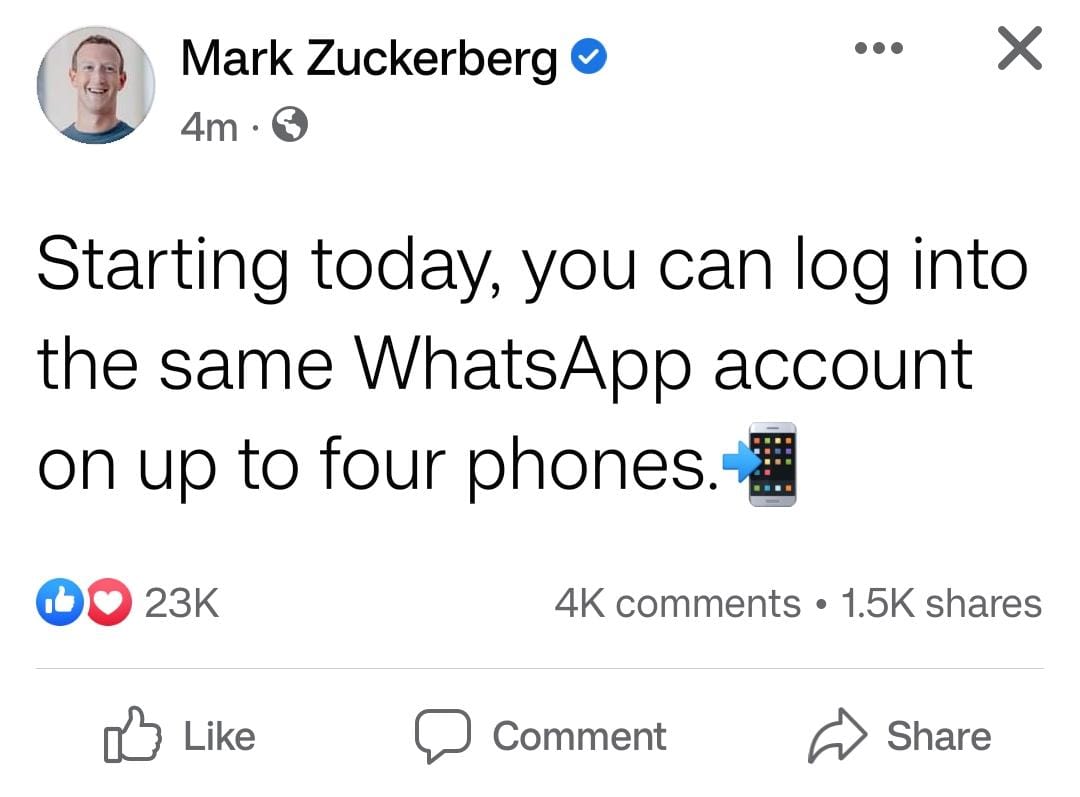 Whatsapp New Feature: நான்கு ஃபோன்களில் ஒரே அக்கவுண்ட்; வாட்ஸ்-அப் அறிமுகப்படுத்திய புதிய வசதி..