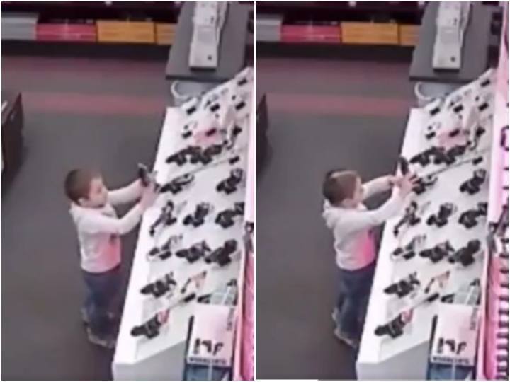 शॉपिंग मॉल में बच्चे ने चेक किया ट्रिमर, हैरतअंगेज अंदाज में उड़ा दिए सिर के बाल Kid is seen cutting his own hair to check trimmer before taking it in viral video शॉपिंग मॉल में बच्चे ने चेक किया ट्रिमर, हैरतअंगेज अंदाज में उड़ा दिए सिर के बाल