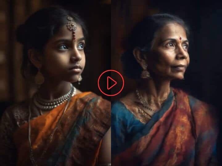 Watch Video: anand mahindra shared a video with how a 5 year old girl will look at her 95 and age Watch Video: AIનો વધુ એક કમાલ જુઓ..... 5 વર્ષની છોકરી 95 વર્ષે કેવી દેખાશે તે AI એ અત્યારથી બતાવી દીધુ