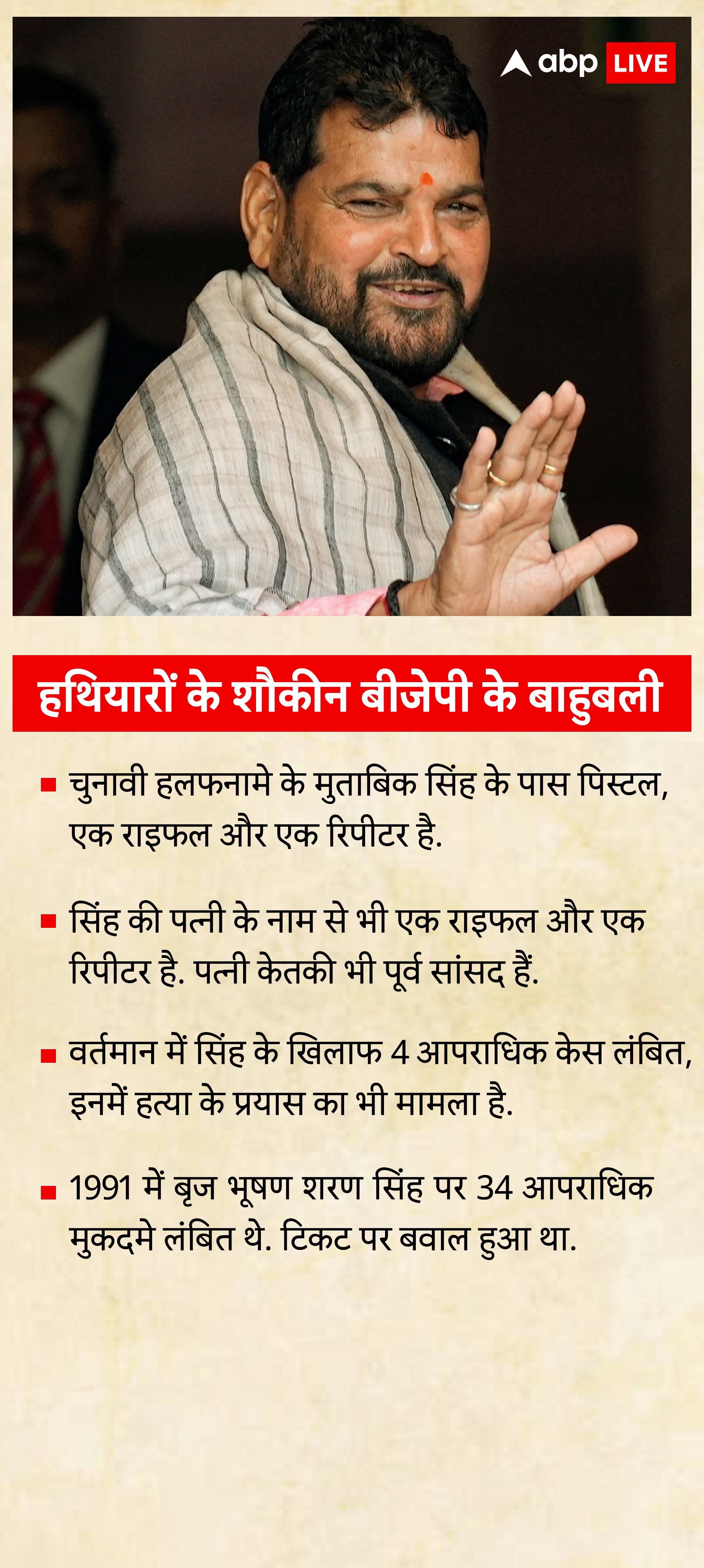 पहलवान Vs कुश्ती संघ: जानिए बीजेपी के लिए बृज भूषण सिंह को हटाना क्यों आसान नहीं?