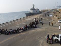 India Begins Sudan Evacuation Under Operation Kaveri, First Batch Boards INS Sumedha. In Pics