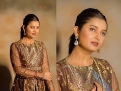 Prajaktta Mali:  प्राजक्ताच्या लूकनं वेधलं लक्ष; फोटो शेअर करत म्हणाली, 'निगाहें मिलाने को जी चाहता है...'