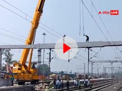 हाजीपुर में 40 फीट ऊंचे पुल से गिरे दो मजदूर, ड्रोन कैमरे में घटना कैद, फुटओवर ब्रिज का हो रहा था निर्माण