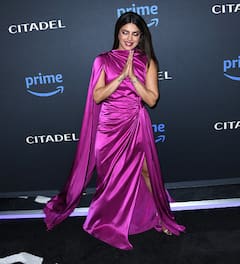 Priyanka Chopra Dazzles In Pink Gown At Citadel's LA Premiere - See Pics