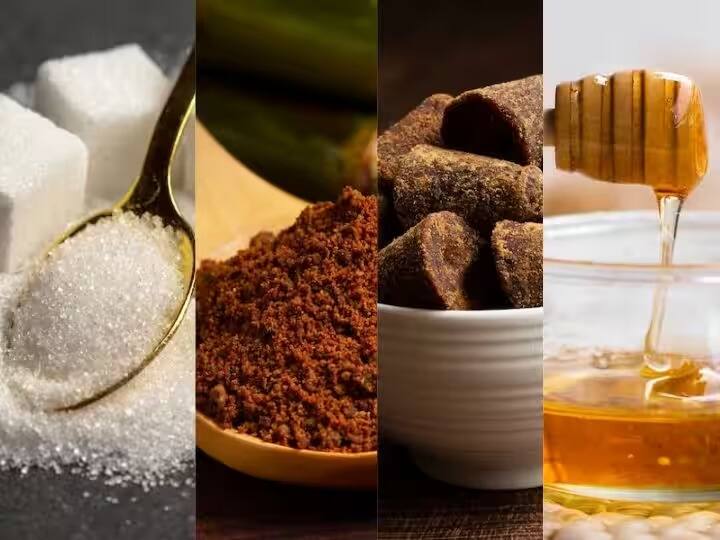 health news which sweetener good for human health sugar honey jagerry brown sugar Good Sweetener for health: आरोग्यासाठी कोणता गोड पदार्थ चांगला?  व्हाईट शुगर की ब्राऊन शुगर.. गुळ की मध ! हे जाणून घ्या