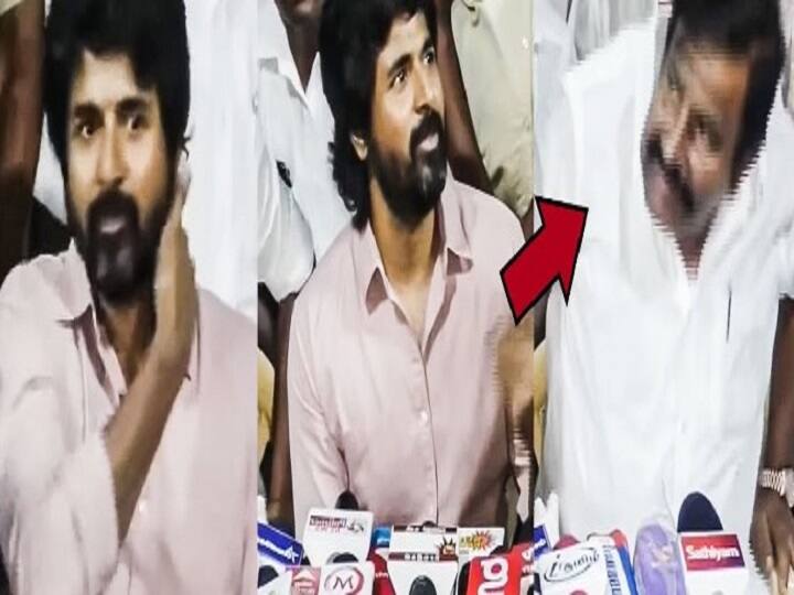 Minister K N Nehru walks out midway as actor Sivakarthikeyan answers in press meet viral video Sivakarthikeyan - KN Nehru : நடிகர் சிவகார்த்திகேயன் Press Meet-ல் டென்ஷனான அமைச்சர் கே.என்.நேரு...நடந்தது என்ன?