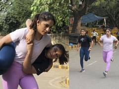 Wrestler's Protest: जंतर-मंतरवर आंदोलनकर्त्या कुस्तीपटूंचा सराव अभ्यास!