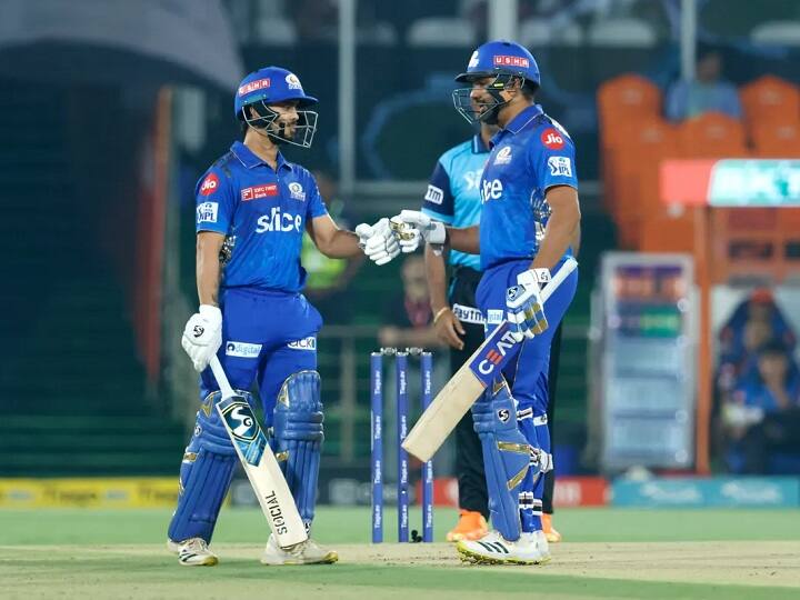 MI vs GT: 208 का टारगेट और मुंबई की सलामी जोड़ी ने 29 गेंद पर बनाए 15 रन, अब फैंस इस तरह निकाल रहे रोहित-ईशान पर गुस्सा MI vs GT Rohit Sharma and Ishan Kishan Trolling after Slow Strike Rate against Gujarat Titans IPL 2023 MI vs GT: 208 का टारगेट और मुंबई की सलामी जोड़ी ने 29 गेंद पर बनाए 15 रन, अब फैंस इस तरह निकाल रहे रोहित-ईशान पर गुस्सा