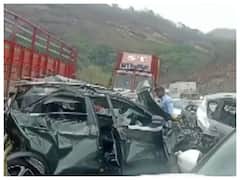 Caught On Camera: Huge Pile-Up On Mumbai-Pune Expressway As Multiple Vehicles Collide, Several Injured