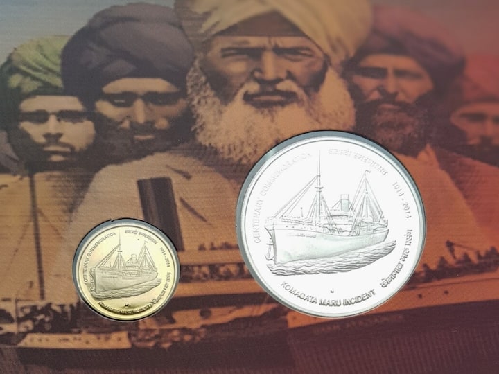 The government released this commemorative coin to mark 100 years of Komagata Maru incident. Immigrants from Punjab started to sail from Hong Kong to Canada in a Japanese steamer named Komagata Maru on May 23, 1914. After the Canadian authorities denied docking, the ship reached Calcutta in September 1914. The British police went aboard the ship on September 29, 1914, to arrest Baba Gurdit Singh and other leaders. The arrest was resisted by the passengers, which led to police firing in which 19 passengers were killed. (Image Source: Ministry of Finance)
