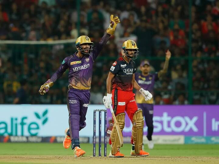 KKR Winning Record against RCB Continue at M Chinnaswamy Stadium Bengaluru since 2016 RCB vs KKR IPL 2023 KKR ने बरकरार रखा RCB के होम ग्राउंड पर जीत का सिलसिला, पिछले 8 साल में सभी मुकाबले जीते