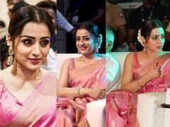 Trisha: ‘ஒரு ஊரில் அழகே உருவாய் ஒருத்தி இருந்தாளே..’ இளஞ்சிவப்பு நிற புடவையில் ரசிகர்களை கவர்ந்த குந்தவை!