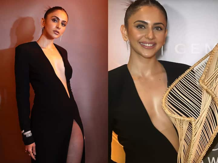 Rakul Preet Singh attended a recent award event in the city, where she donned an all-black outfit.