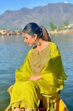 Hina Khan: ਹਿਨਾ ਖਾਨ ਡਲ ਝੀਲ ਅਤੇ ਸ਼ਿਕਾਰਾ ਦਾ ਦੌਰਾ ਕਰਦੀ ਆਈ ਨਜ਼ਰ, ਤਸਵੀਰਾਂ ਦੇਖ ਫੈਨਜ਼ ਹੋਏ ਦੀਵਾਨੇ