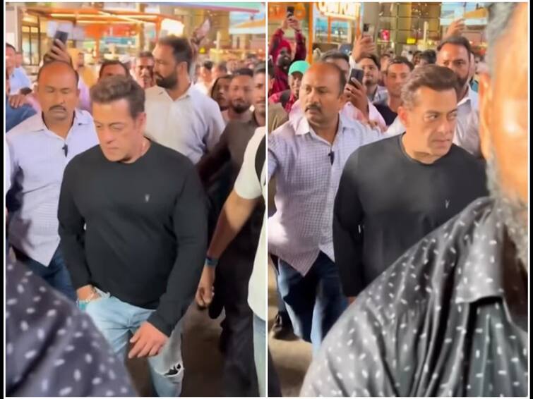 Salman Khan Gives A Stern Look To Fan Trying To Shake His Hand, Shera Pushes Him Away | WATCH Salman Khan Gives A Stern Look To Fan Trying To Shake His Hand, Shera Pushes Him Away | WATCH