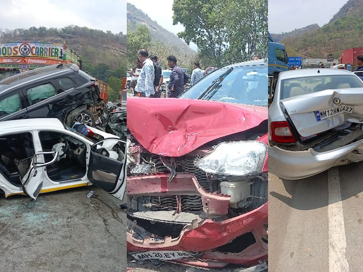 Pune-Mumbai highway Accident : पुणे मुंबई द्रुतगती मार्गावर अपघाचं सत्र सुरुच आहे. आजही पुणे मुंबई द्रुतगती मार्गावर विचित्र अपघात झाला आहे. तब्बल 11 वाहनं एकमेकांना धडकली आहे.