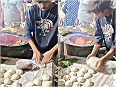 बिजली की स्पीड से तंदूरी रोटियां बना रहा शख्स... वीडियो देख खुली रह जाएंगी आंखें