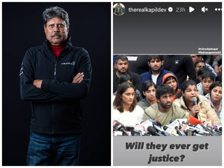 Wrestlers protest Kapil Dev support to the protesting wrestlers at the Jantar Mantar Wrestlers Protest: இவங்களுக்கு எப்போது நீதி கிடைக்கும்? இன்ஸ்டாவில் வாய்ஸ் அவுட் செய்த கபில்தேவ்..!