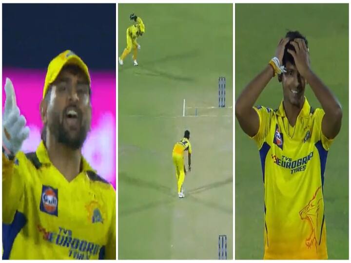 IPL CSK vs RR CSK Captain dhoni angry moment pathirna disturb run out against hetmeyer Watch Video: 'குறுக்க இந்த கௌசிக் வந்தா..?' கேப்டன் கூல் தோனியையே கோபப்படுத்திய பதிரானா..! வைரலாகும் வீடியோ..!