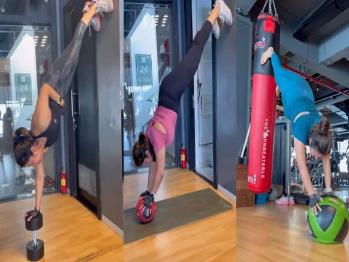 Jyotika posted a upside down work out video on her instagram page and this grabs the attention of her fans Watch Video : வாவ் ஜோ! இவ்ளோ தீவிரமான வொர்க்-அவுட்டா.. ஃபிட்னஸ் மந்திரங்களை இங்க கத்துக்கலாம்..