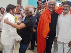 Rajinikanth: என்.டி.ஆரின் நூற்றாண்டு விழாவை கொண்டாட விஜயவாடாவிற்கு விரைந்த ரஜினியை அன்புடன் வரவேற்ற பாலகிருஷ்ணா!