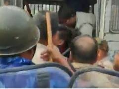 Cops Detain BJP Workers Protesting Against Party Leader's Death Amid Violence In Bengal's Kaliyaganj: Watch