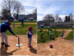 बेसबॉल खेलते समय बच्ची ने दिखाया हैरतअंगेज करतब, दिल हार बैठे लाखों यूजर्स