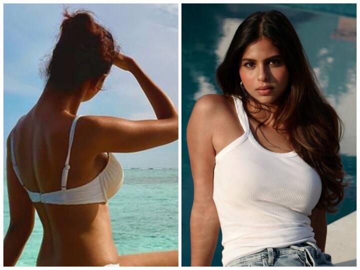 Shah Rukh Khan Daughter Suhana Khan fans mistaken identity her in viral bikini photos know what is truth फेक है सुहाना खान के नाम से वायरल हो रही ये फोटो, जानिए ये कौन हैं