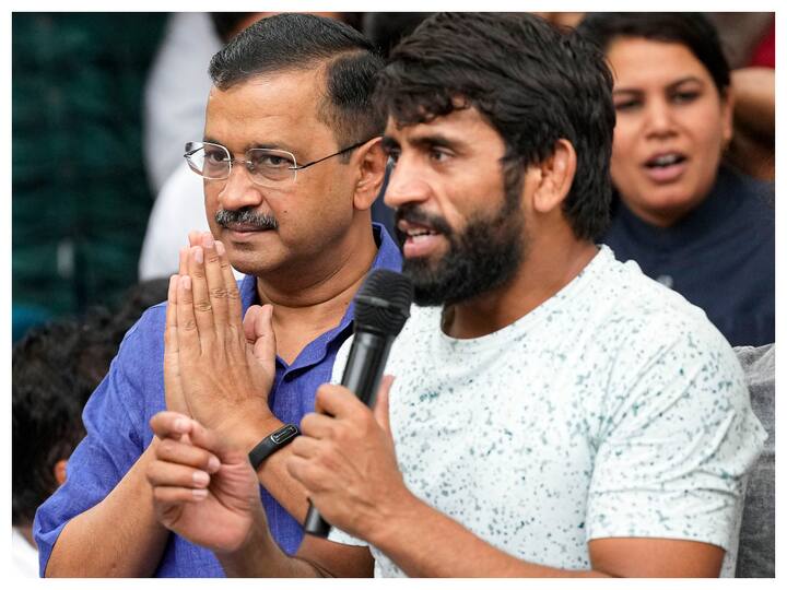 CM Arvind Kejriwal’s visit comes a day after Delhi Cabinet ministers Atishi and Saurabh Bharadwaj, and AAP spokesperson Reena Gupta met the protesters. (Image: PTI)
