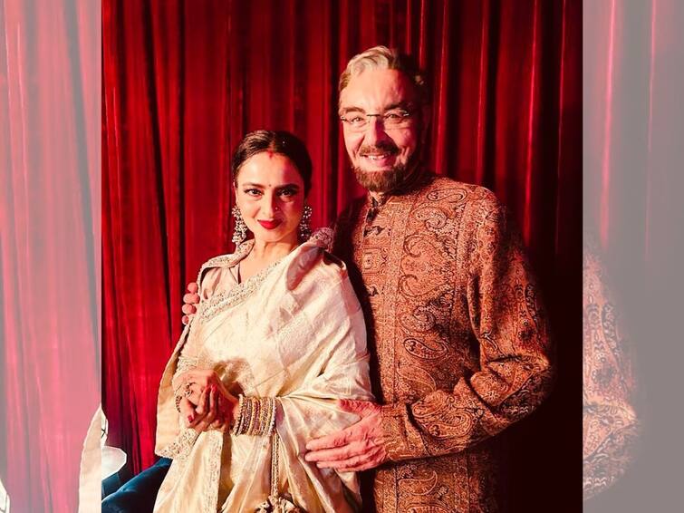 Rekha Reunites with Kabir Bedi at Filmfare Awards Night See Pics Rekha and Kabir Bedi: 'ফিল্মফেয়ার অ্যাওয়ার্ডস'-এ এক ফ্রেমে বন্দি 'খুন ভরি মাঙ্গ' জুটি কবীর বেদী ও রেখা