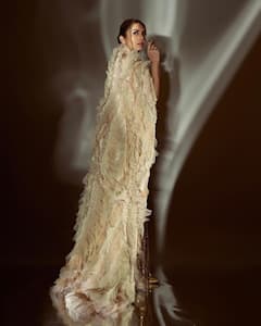 Huma Qureshi Slips Into An Golden Ensemble In Latest Pictures