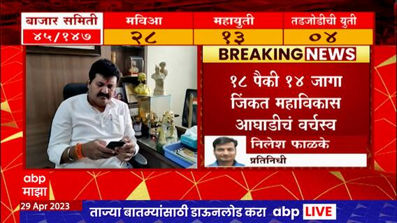 Yawatmal APMC Election : Digras बाजार समितीमध्ये मंत्री संजय राठोड यांना धक्का ABP Majha