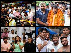 Wrestlers' Protest: 'Priyanka Gandhi Is Brainwashed', Says WFI Chief After Cong Leader Meets Protestors — SEE PICS