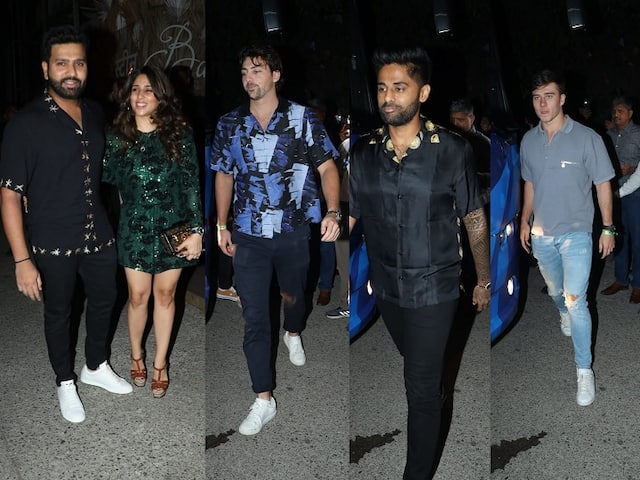 IPL 2023 Rohit Sharma Birthday Ritika Sajdeh And Mumbai Indians Players In  Party Dress Attire Looks | Rohit Sharma's Party: रोहित शर्मा की पार्टी में  नजर आए मुंबई इंडियंस के सितारे, रितिका
