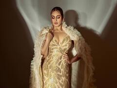 Huma Qureshi Slips Into An Golden Ensemble In Latest Pictures